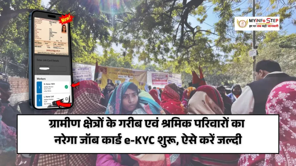 NREGA Job Card e-KYC 2026: ग्रामीण क्षेत्रों के गरीब एवं श्रमिक परिवारों का नरेगा जॉब कार्ड e-KYC शुरू, ऐसे करें जल्दी